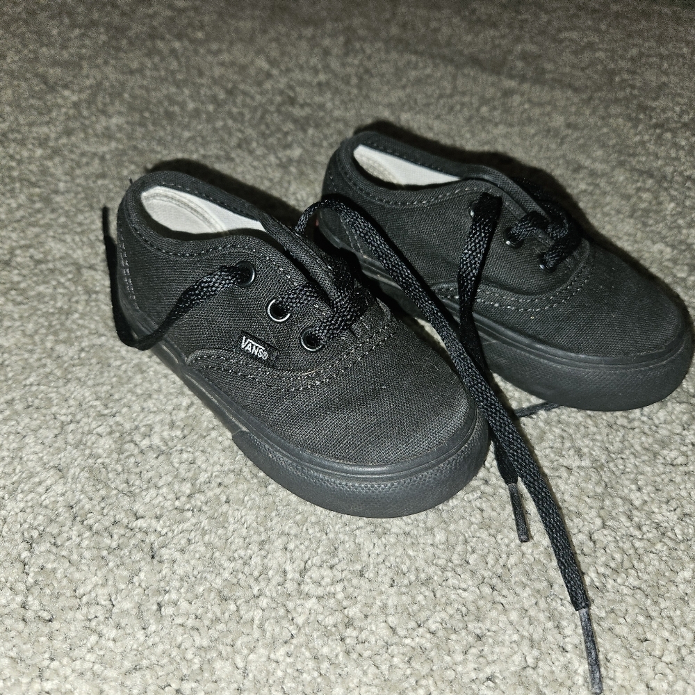 Vans, toddler size 5, black